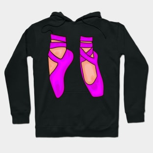 Ballerina's Pink Ballet Shoes Hoodie